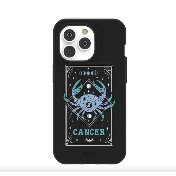 Pela Case NWOT Zodiac Cancer Black Compostable iPhone 14 Pro Max Phone Case - Picture 2 of 7